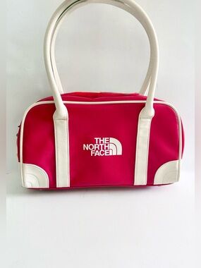 The North Face Vintage Bowling Bag Shoulder Purse Pink Retro Rare